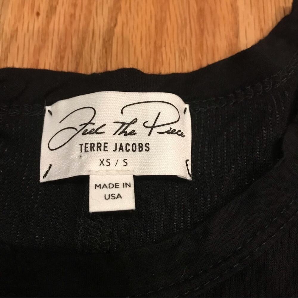 Feel the Piece Terre Jacobs Black Long Sleeve Top XS/S - Picture 5 of 6